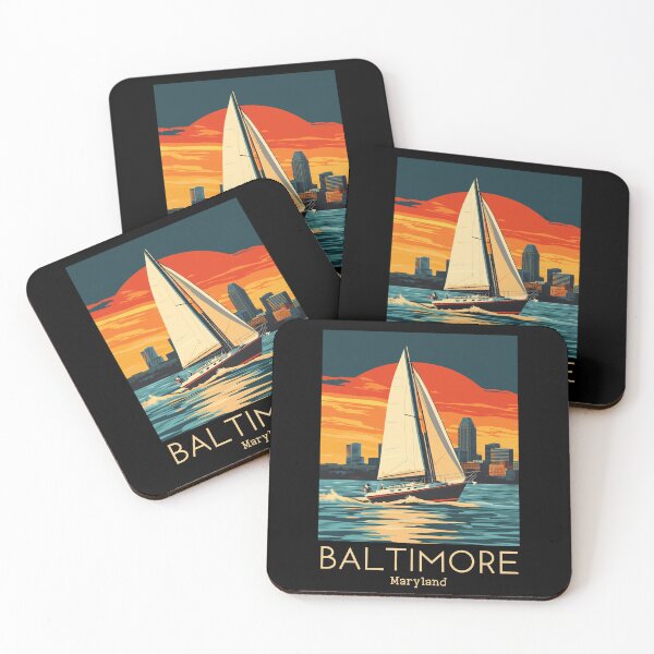 Item preview, A Vintage Travel Illustration of Baltimore - Maryland - United States designed and sold by GoodOldVintage.