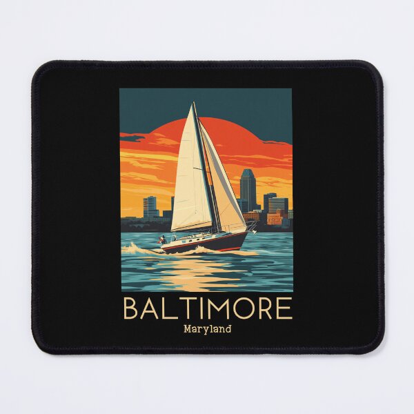 Item preview, A Vintage Travel Illustration of Baltimore - Maryland - United States designed and sold by GoodOldVintage.