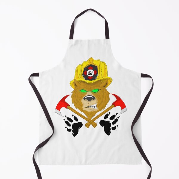 Item preview, Grizzly bear California Firefighter designed and sold by TheEndDesign.