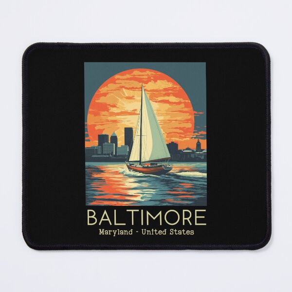 Item preview, A Vintage Travel Illustration of Baltimore - Maryland - United States designed and sold by GoodOldVintage.