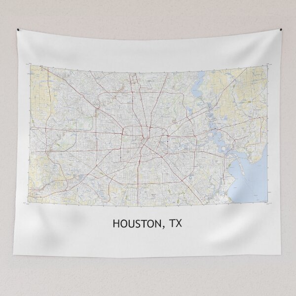 Item preview, Houston, TX 100K Topographical Map Clean designed and sold by PGHPhotoCo.