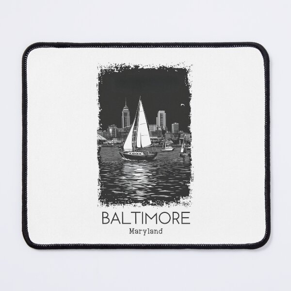 Item preview, A Vintage Travel Illustration of Baltimore - Maryland - United States designed and sold by GoodOldVintage.