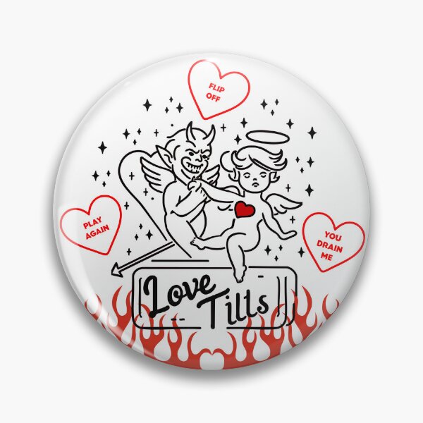 Item preview, Love Tilts | Anti-Valentine's Pinball designed and sold by TheLetterVeee.
