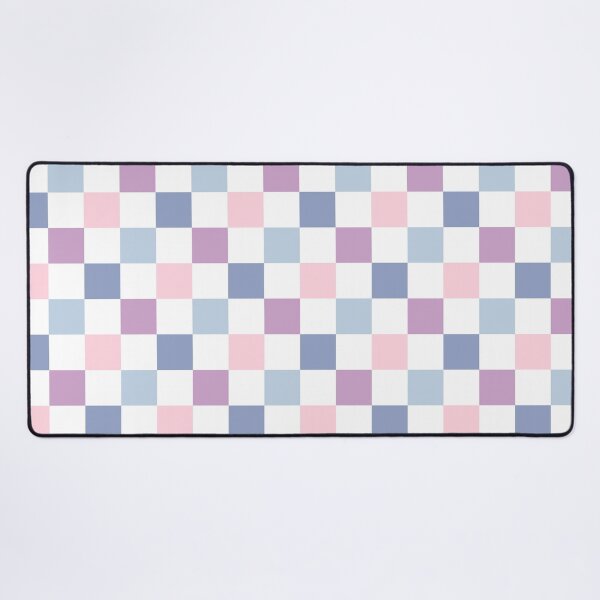 Aperçu de l'œuvre Carreaux rose pastel et bleu créée et vendue par thefriedegg.
