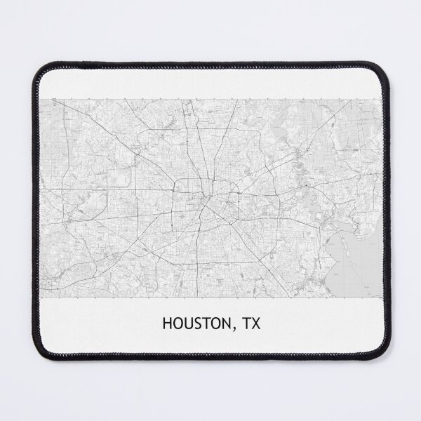 Item preview, Houston, TX 100K Topographical Map Black and White designed and sold by PGHPhotoCo.