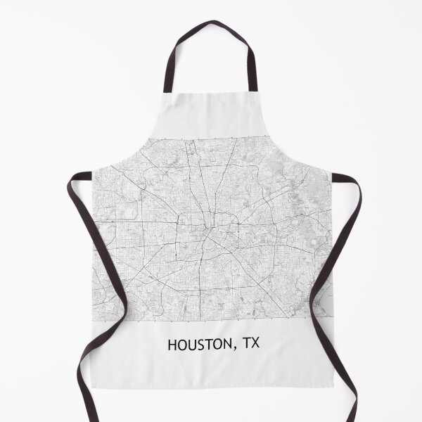 Item preview, Houston, TX 100K Topographical Map Black and White designed and sold by PGHPhotoCo.