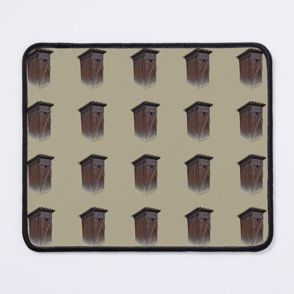 Item preview, Outhouse Toilet, Olive Gray Background, Small Pattern designed and sold by Gaboro.
