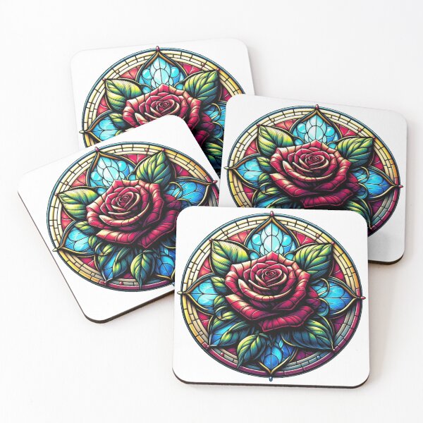 Item preview, Stained Glass Rose designed and sold by Tenpaces.