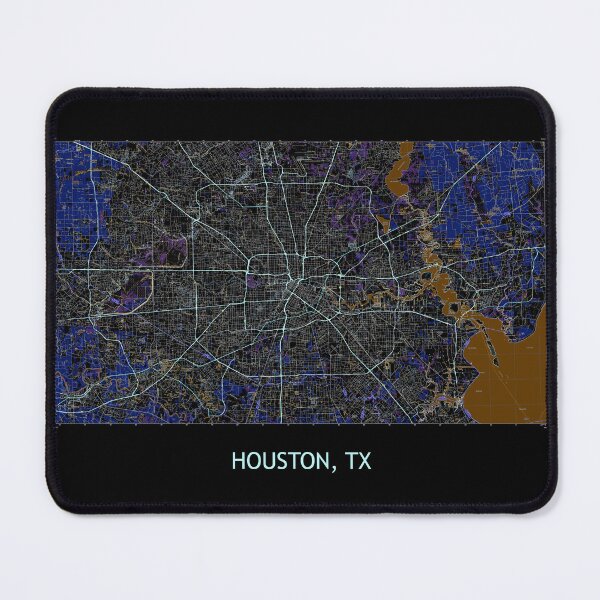 Item preview, Houston, TX 100K Topographical Map Dark designed and sold by PGHPhotoCo.