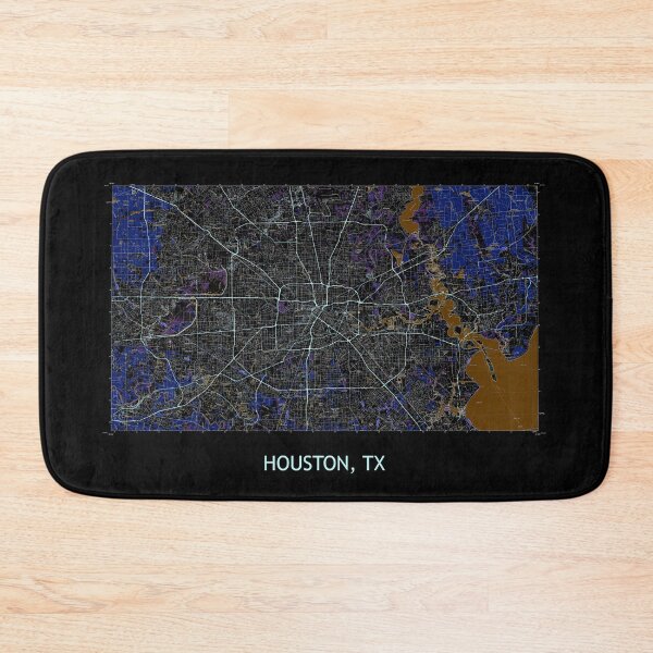 Item preview, Houston, TX 100K Topographical Map Dark designed and sold by PGHPhotoCo.