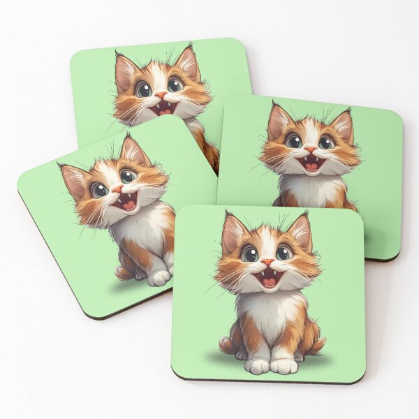 Item preview, Adorable Ginger Kitten – Cute and Happy Cat designed and sold by Taans-Creation.