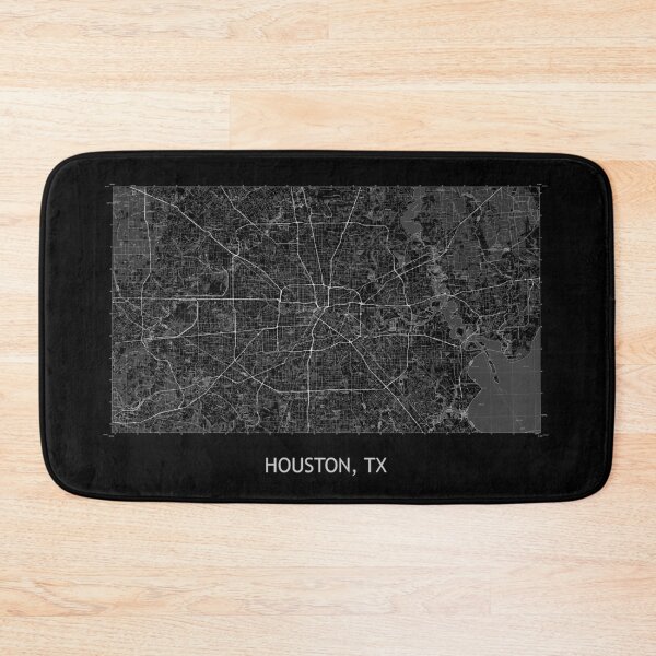 Item preview, Houston, TX 100K Topographical Map Black designed and sold by PGHPhotoCo.