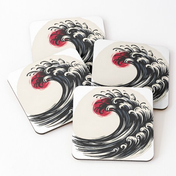 Item preview, Kanagawa wave ink style designed and sold by LeoLabs.