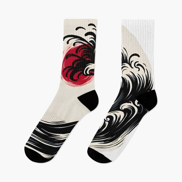 Item preview, Kanagawa wave ink style designed and sold by LeoLabs.