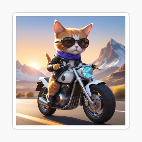 Item preview, MeowRider: The Cool Cat on Wheels designed and sold by Imaginetic.