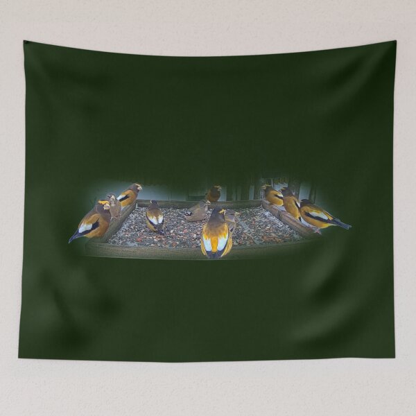 Item preview, EVENING GROSBEAKS designed and sold by THE AMERICAN TEEVANGELIST.