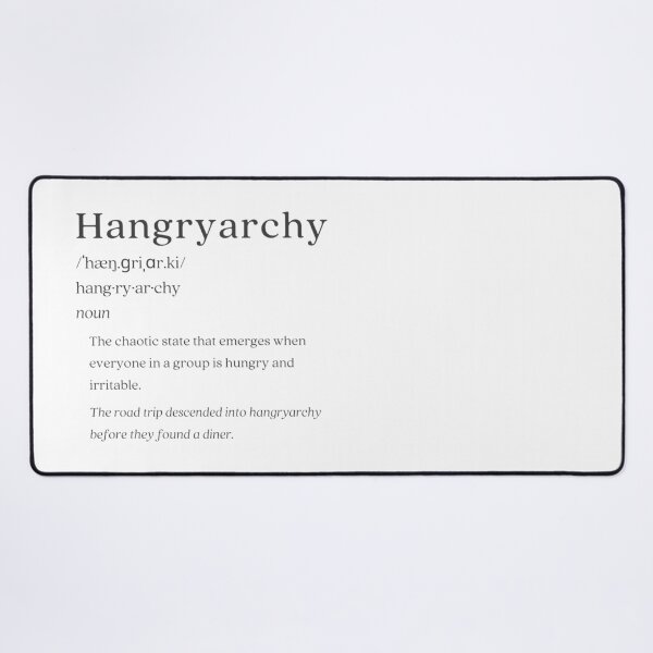 Artikelvorschau, Wörterbuch: Hangryarchy entworfen und verkauft von nature. electrified..