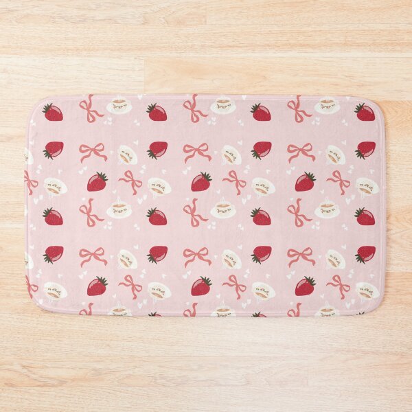 Item preview, Strawberry Bow Teacup Seamless Pattern Wallpaper, Cutesy Repeat Pattern  designed and sold by DigitalArrange.