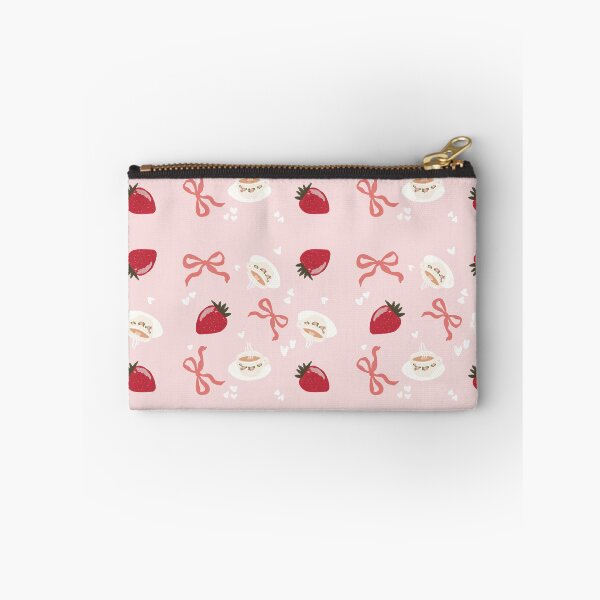 Item preview, Strawberry Bow Teacup Seamless Pattern Wallpaper, Cutesy Repeat Pattern  designed and sold by DigitalArrange.