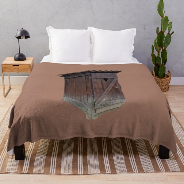 Item preview, Outhouse Toilet, Mocha Mousse Background, Big Pattern designed and sold by Gaboro.