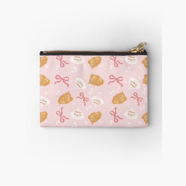 Item preview, Kittens Bow and Teacup Seamless Pattern Wallpaper, Cutesy Repeat Pattern  designed and sold by DigitalArrange.