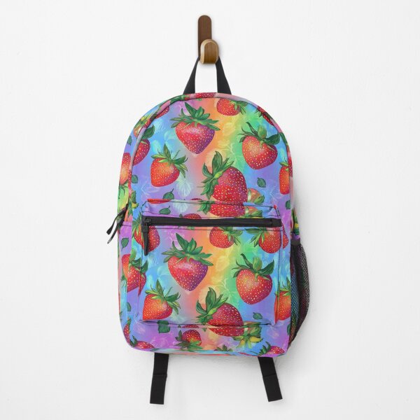 Item preview, Rainbow strawberries pattern design designed and sold by TheArtistOf2022.