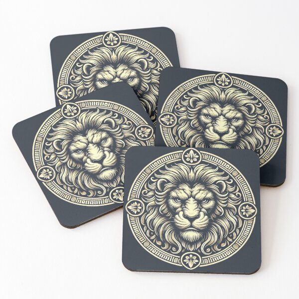Item preview, Lion Face D4 designed and sold by dudeism.