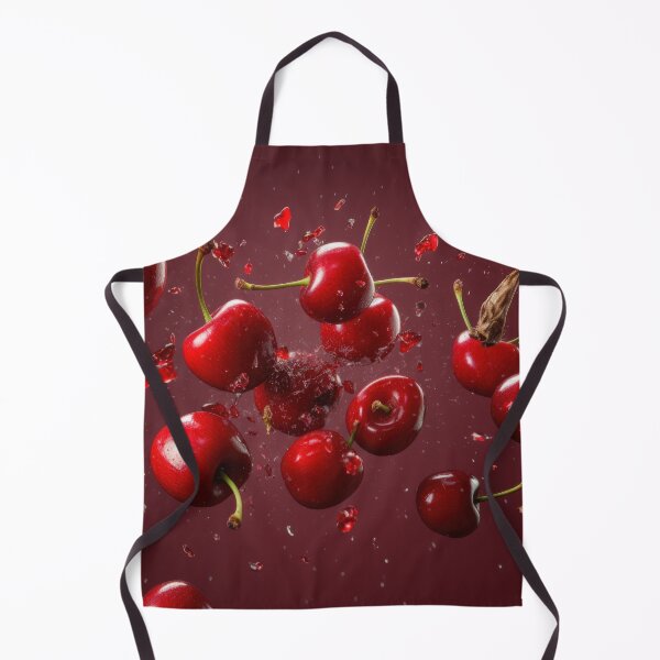 Item preview, An artistic and visually captivating composition of Cherry falling in the air on a solid background designed and sold by anytka.