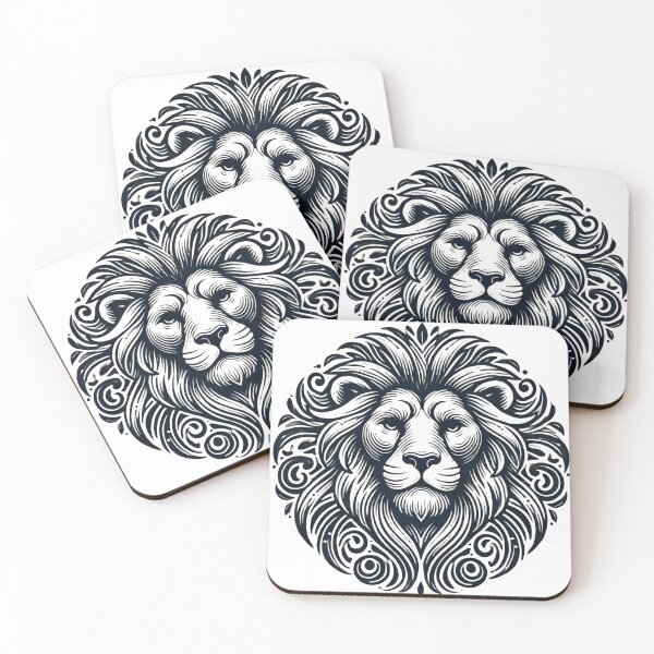 Item preview, Lion Face D1 designed and sold by dudeism.