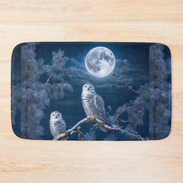 Item preview, Moonlit Snowy Owls designed and sold by Sadia  Jannat.