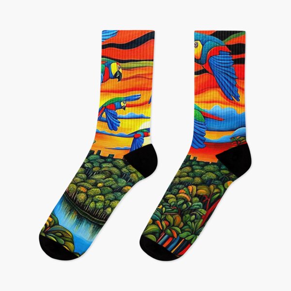 Item preview, Macaws over the jungle 3 designed and sold by George Hutton Hunter.