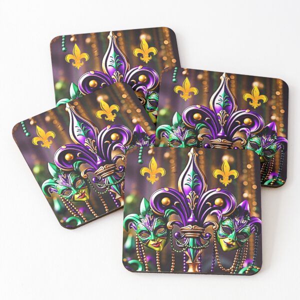 Item preview, Mardi Gras Fleur De Lis designed and sold by trailsitravel.