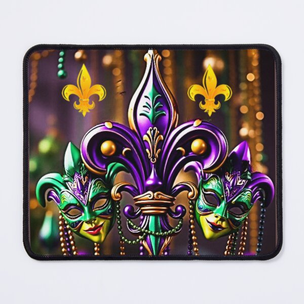 Item preview, Mardi Gras Fleur De Lis designed and sold by trailsitravel.
