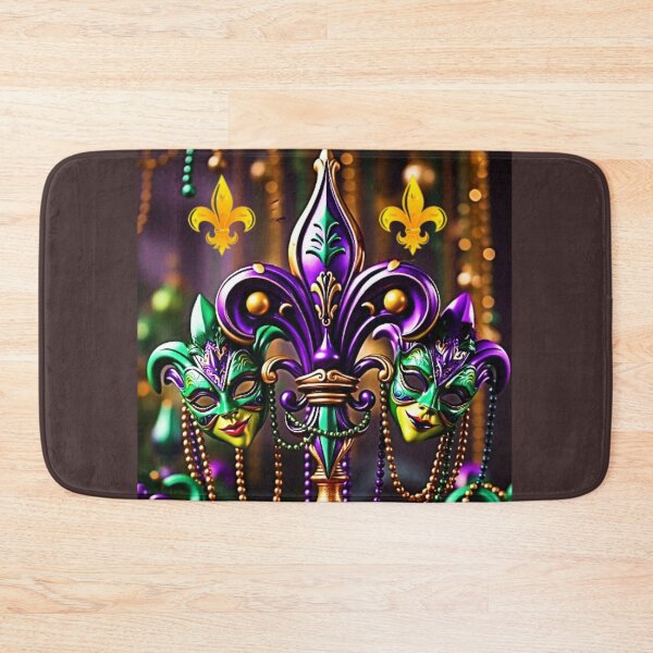 Item preview, Mardi Gras Fleur De Lis designed and sold by trailsitravel.