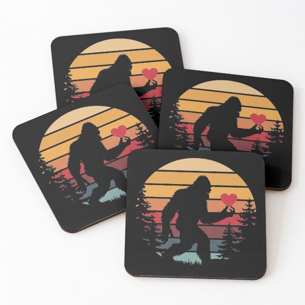 Item preview, Retro Bigfoot Heart Valentine’s Day Gift for Boys, Men, Women - Love Sasquatch Design designed and sold by love3617.