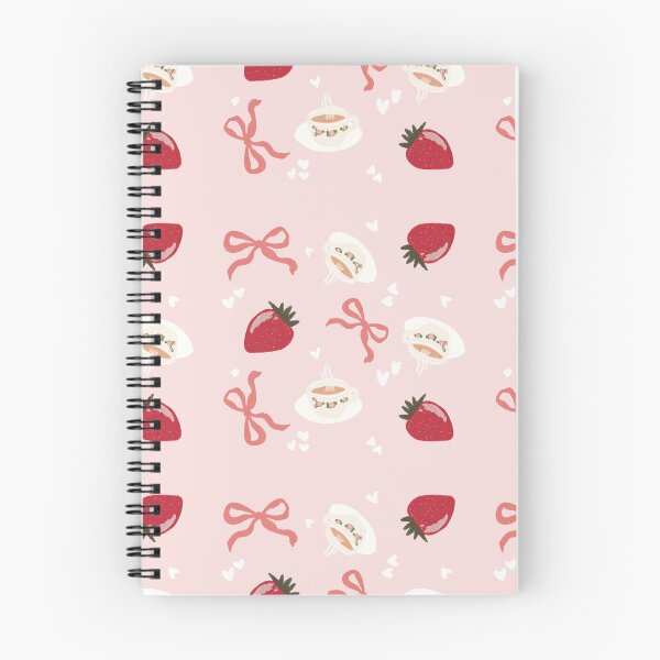 Item preview, Strawberry Bow Teacup Seamless Pattern Wallpaper, Cutesy Repeat Pattern  designed and sold by DigitalArrange.