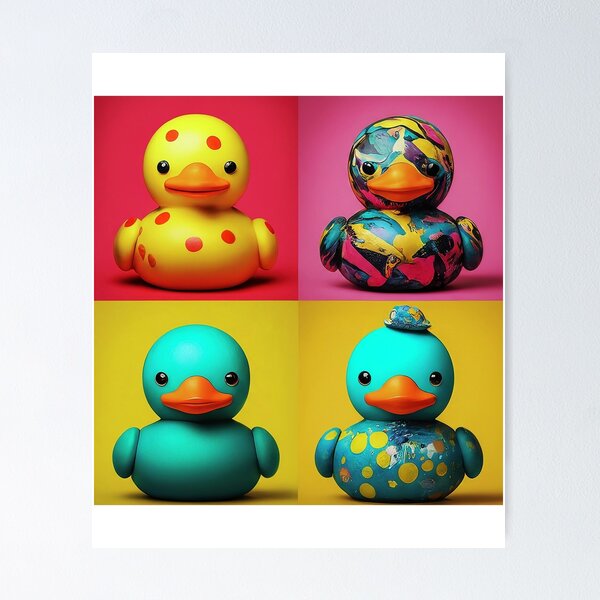 Item preview, Pop Art Rubber Ducks - Warhol Style designed and sold by darwinsworld.