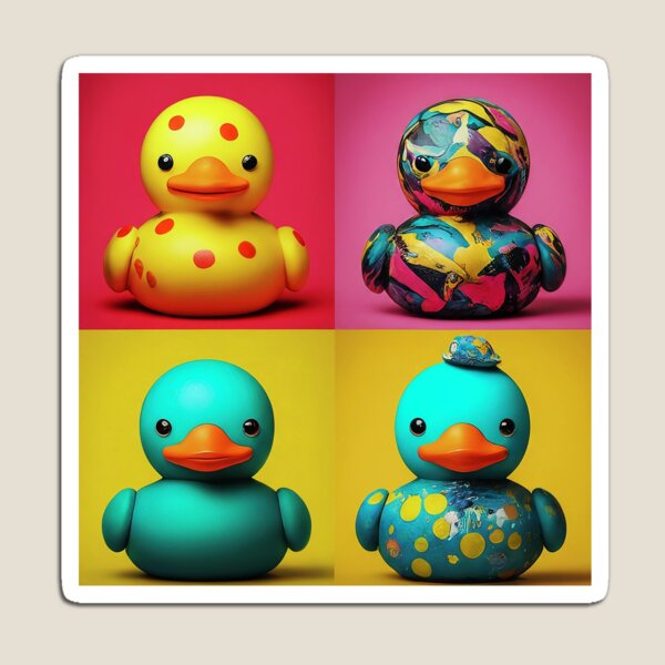 Item preview, Pop Art Rubber Ducks - Warhol Style designed and sold by darwinsworld.