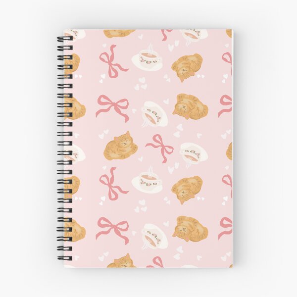 Item preview, Kittens Bow and Teacup Seamless Pattern Wallpaper, Cutesy Repeat Pattern  designed and sold by DigitalArrange.