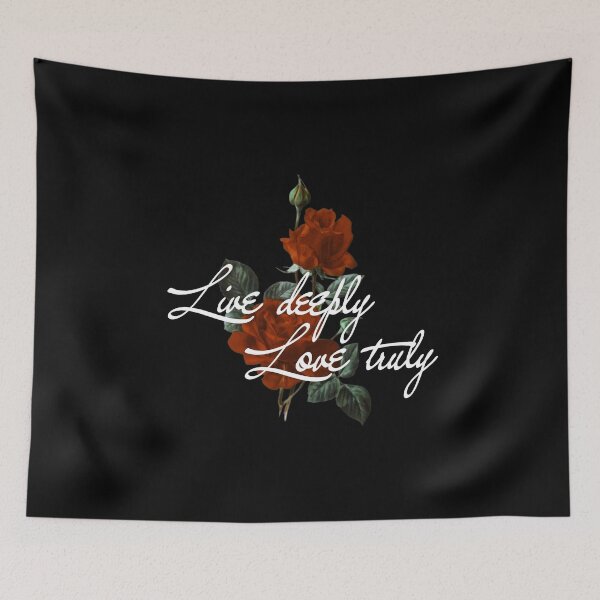 Item preview, Live Deeply, Love Truly - Motivational Love Quote designed and sold by redwolf92.