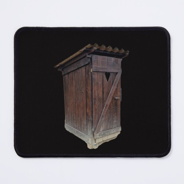 Item preview, Outhouse Toilet, Jetblack Background, Big Pattern designed and sold by Gaboro.