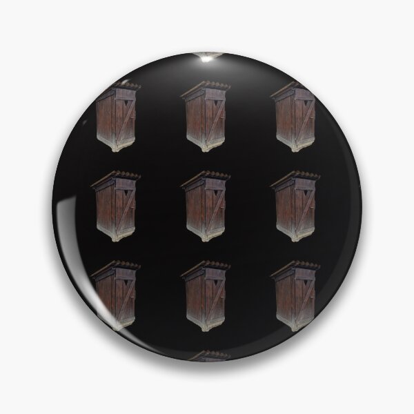 Item preview, Outhouse Toilet, Jetblack Background, Small Pattern designed and sold by Gaboro.