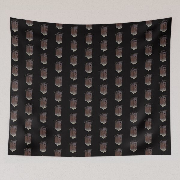 Item preview, Outhouse Toilet, Jetblack Background, Small Pattern designed and sold by Gaboro.