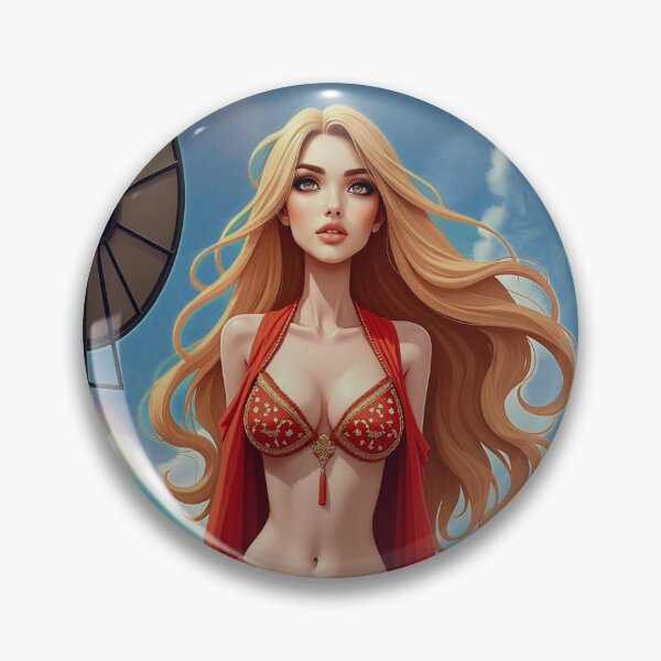Item preview, Oriental manga ginger dancer in a red dress designed and sold by PhilDreams.