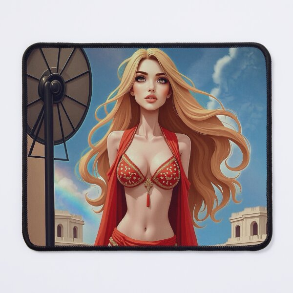 Item preview, Oriental manga ginger dancer in a red dress designed and sold by PhilDreams.