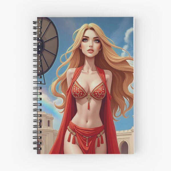 Item preview, Oriental manga ginger dancer in a red dress designed and sold by PhilDreams.