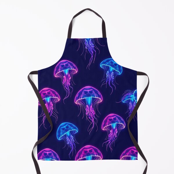 Item preview, Luminescent Rainbow Jellyfish on Navy Blue designed and sold by svarupa.