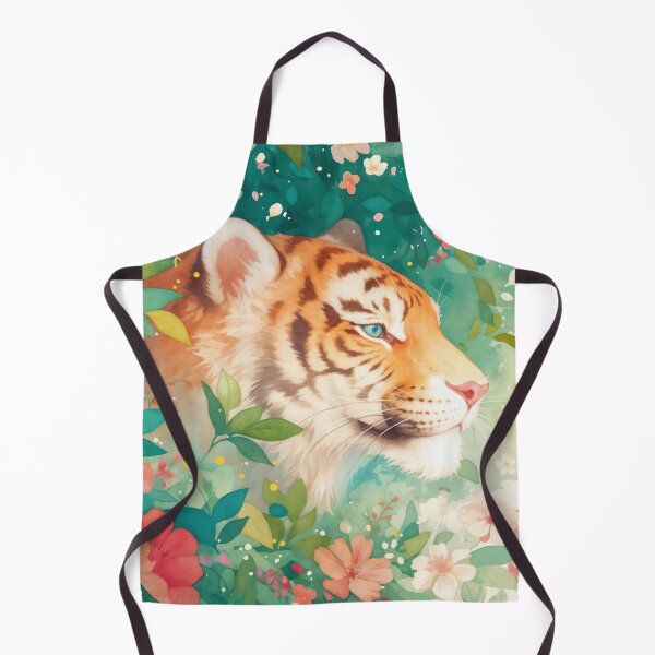 Item preview, Tiger's Tranquil Retreat Among Blossoms designed and sold by AshiraCreations.
