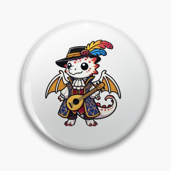 Item preview, Adventuring Dragons - Bard - AI-Generated D&D-Inspired Fantasy Art designed and sold by SingerNZ.