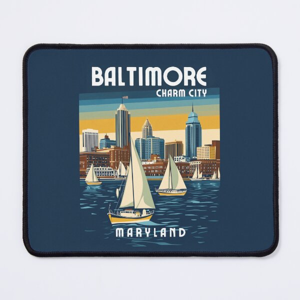 Item preview, A Vintage Travel Illustration of Baltimore - Maryland - United States designed and sold by GoodOldVintage.